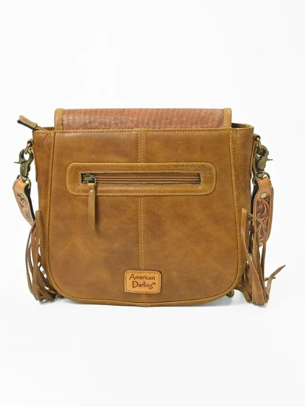 American Darling Sunflower Fringe Crossbody Bag